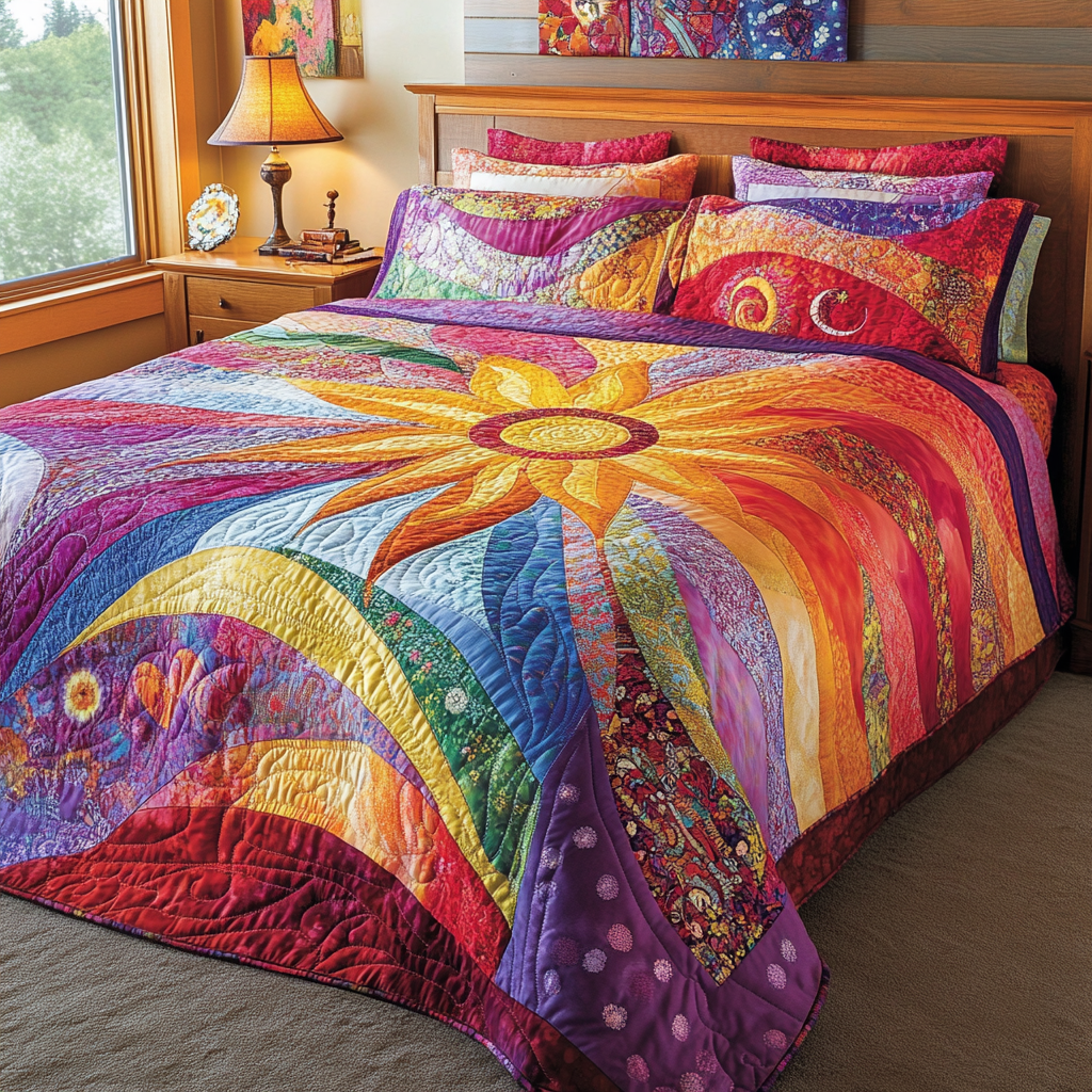 Hippie Sun TAI181024109 Quilt Bedding Set