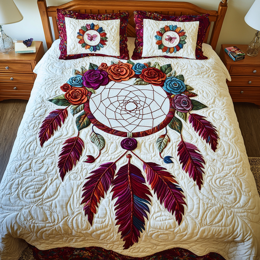 Flower Dreamcatcher DAI040225285 Quilt Bedding Set