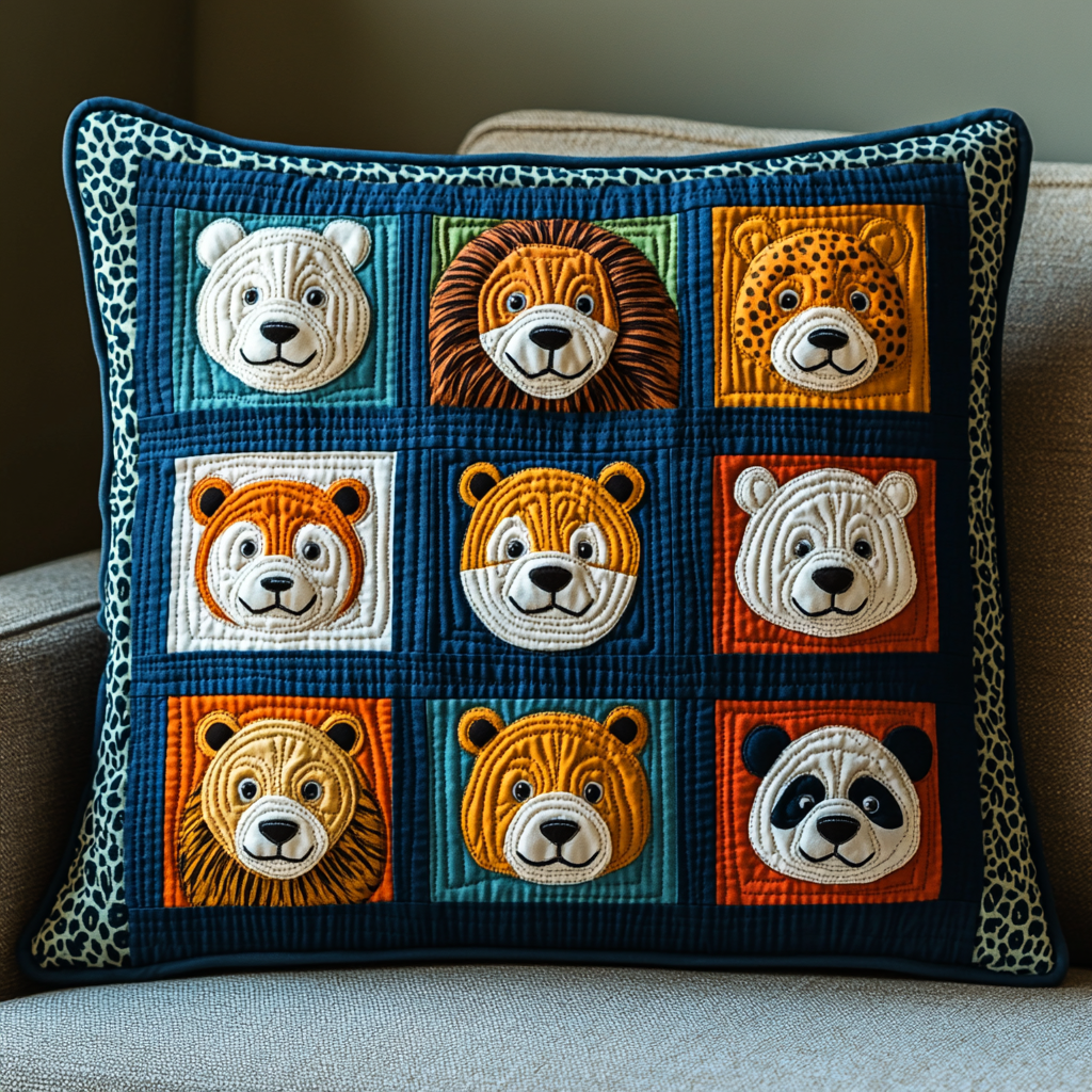 Woodland Animal DAI040225342 Quilted Pillow Case