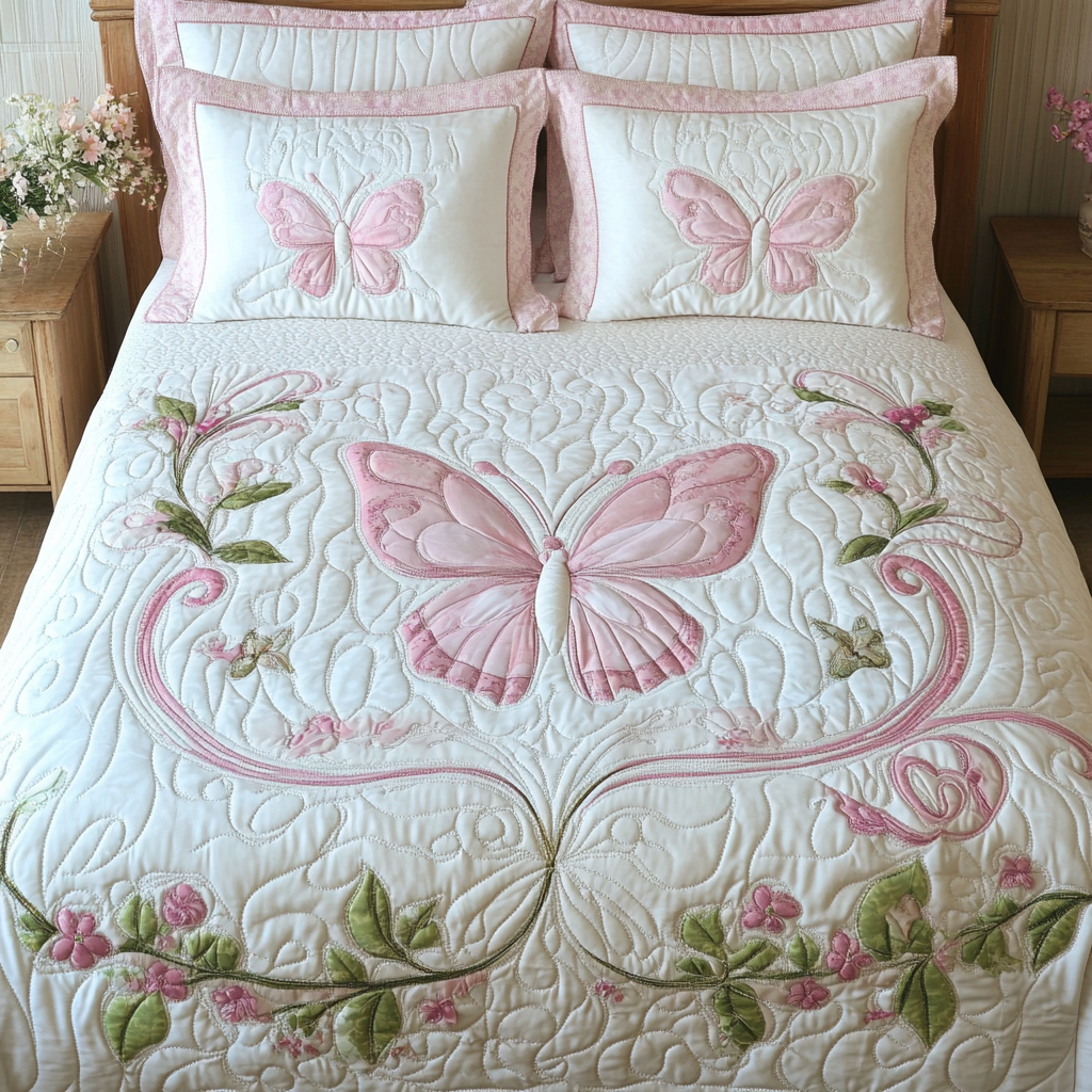 Butterfly TAI101224319 Quilt Bedding Set