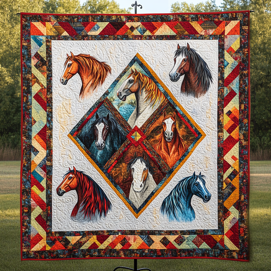 Native Horse TAI121024092 Quilt Blanket