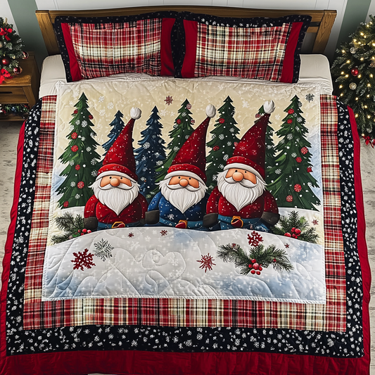 Christmas Gnome TAI181024166 Quilt Bedding Set