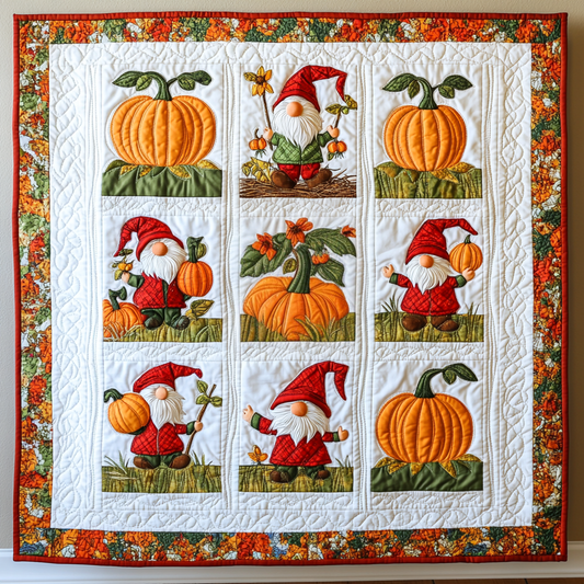 Harvest Gnome DAI221024144 Quilt Blanket