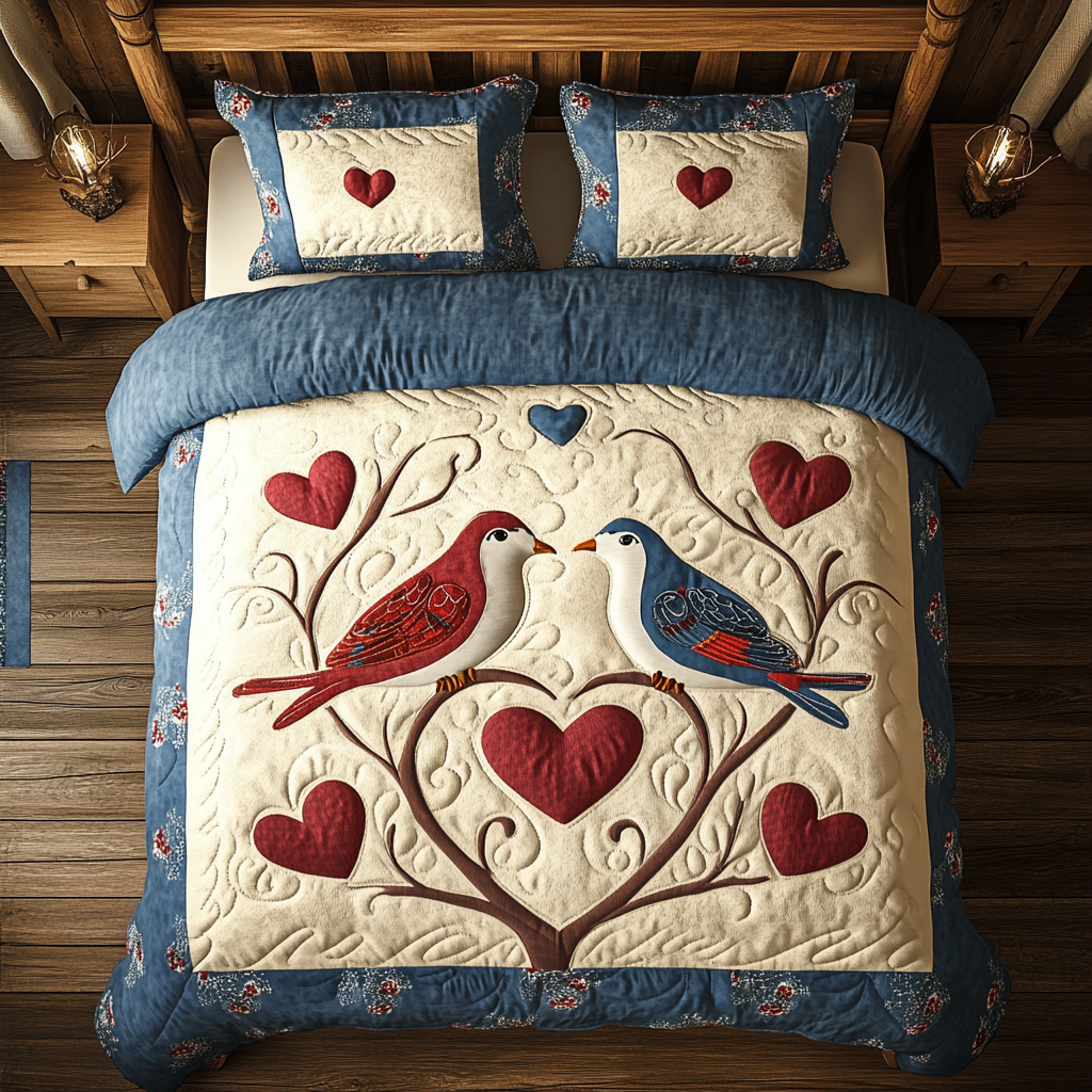 Love Bird DAI150125184 Quilt Bedding Set