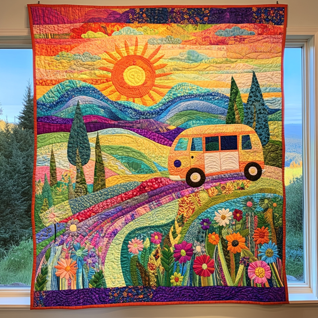 Road Trip DAI200125215 Quilt Blanket