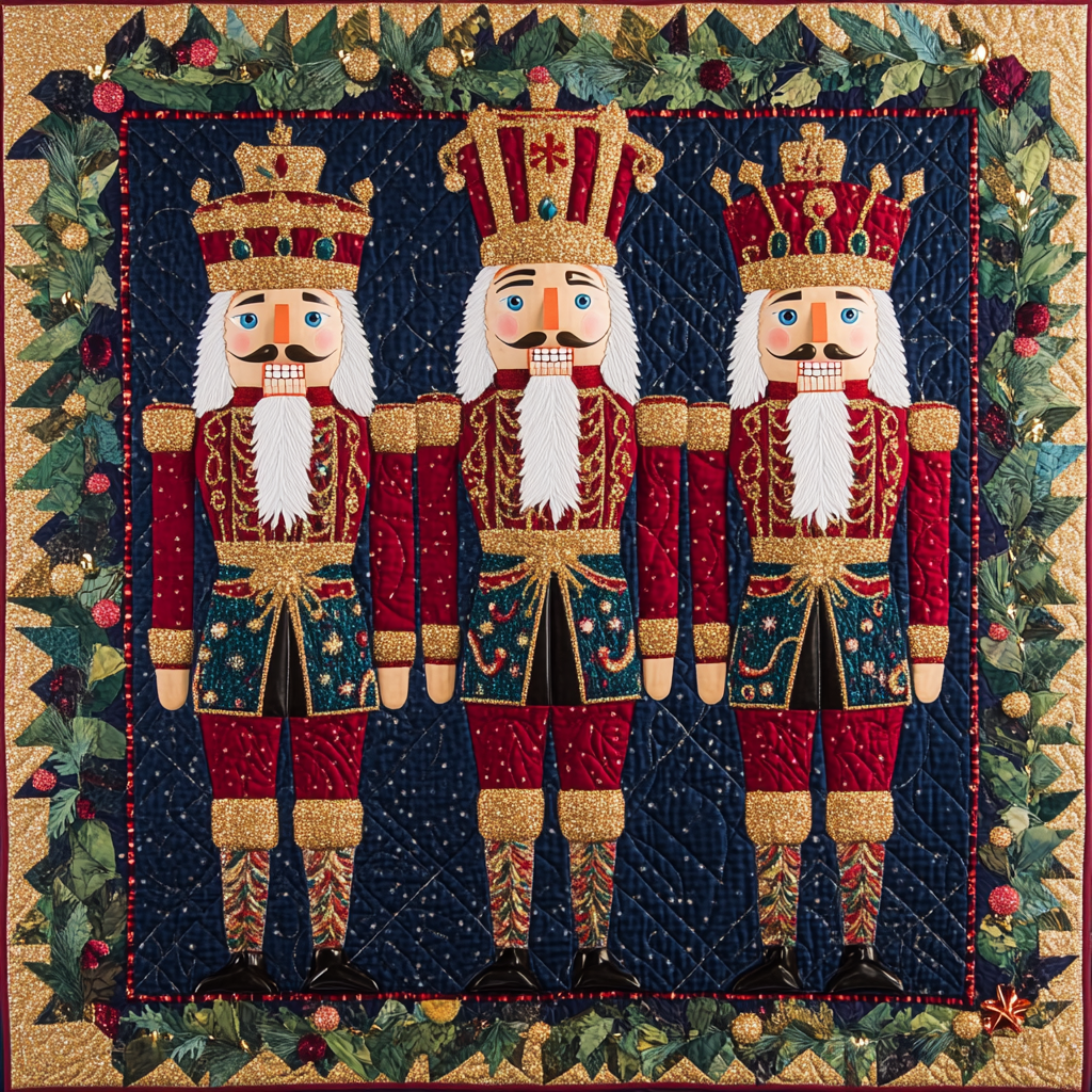 Christmas Nutcracker TAI101224555 Quilted Placemats