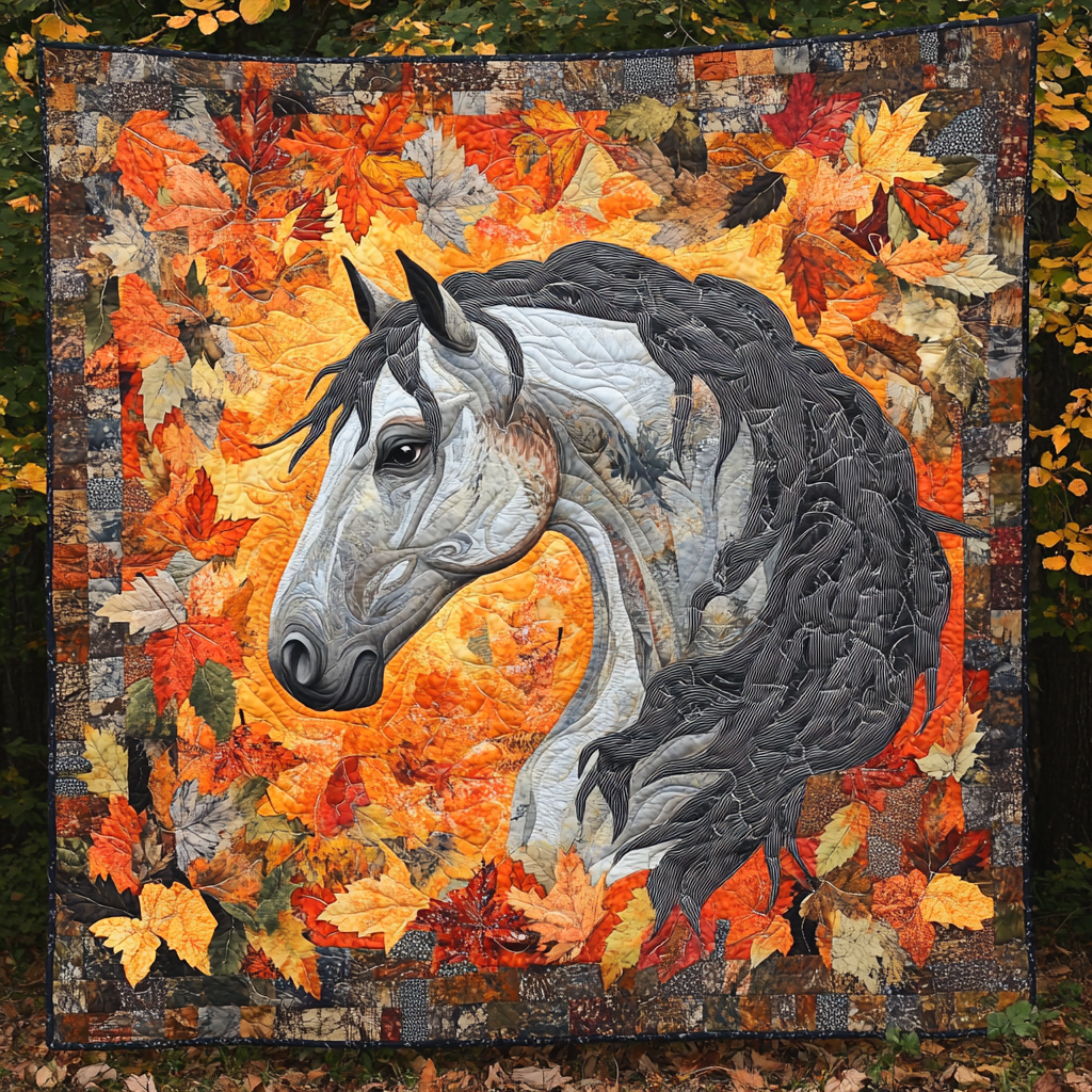 Autumn Horse DAI200125173 Quilt Blanket