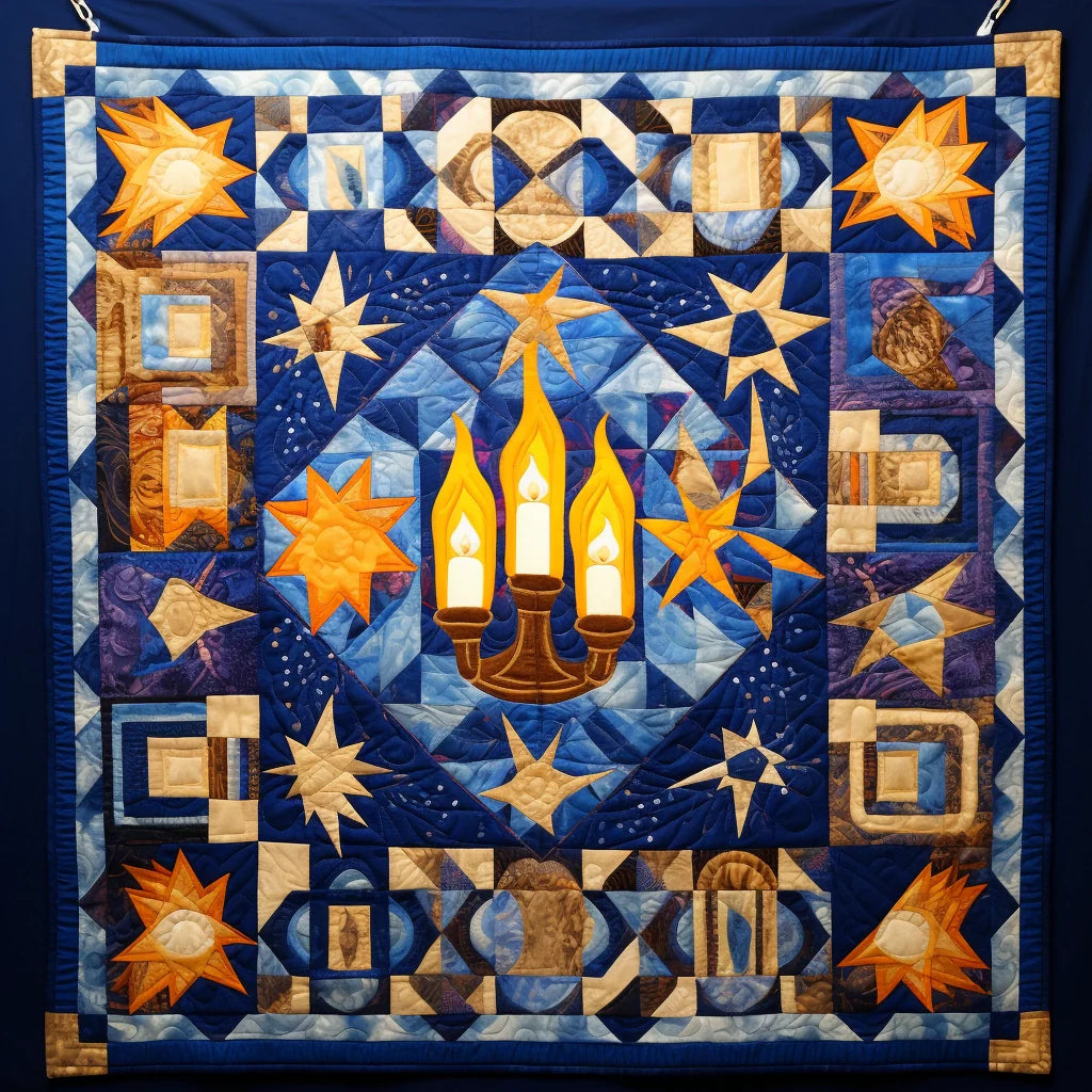 Jewish Hanukkah TAI28122379 Quilt Blanket