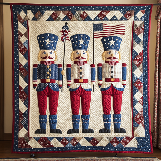 Patriotic Nutcracker DAI231124072 Quilt Blanket