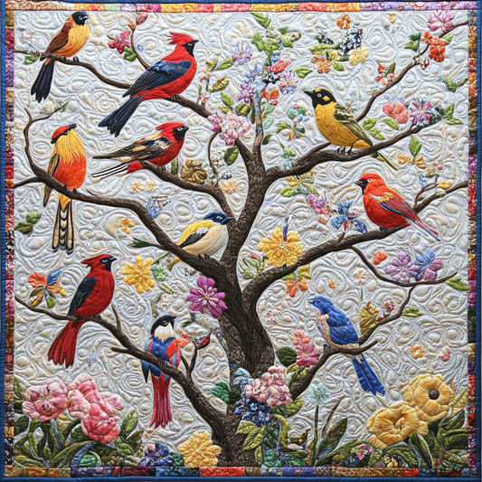 Bird Garden DAI040225158 Quilt Blanket