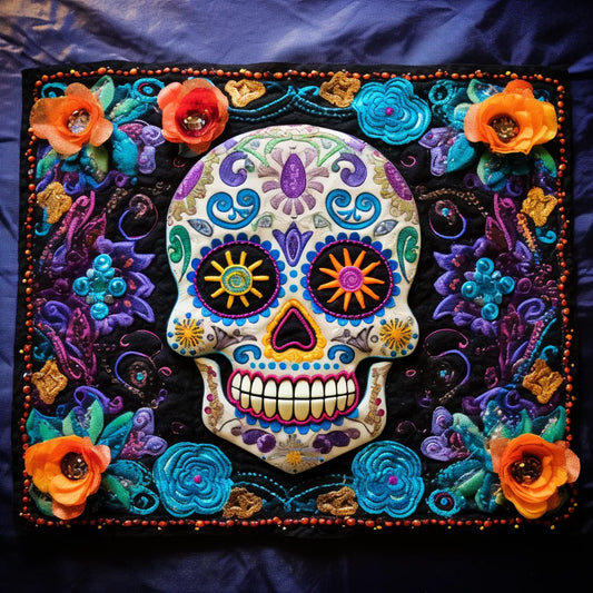 Sugar Skull TAI260224188 Quilted Placemats