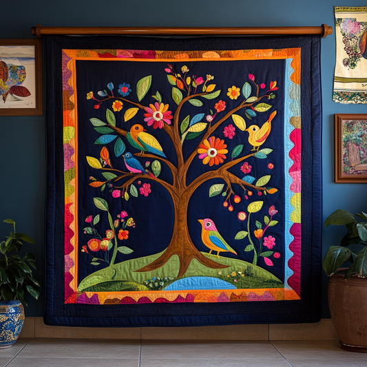 Bird Garden DAI040225111 Quilt Blanket