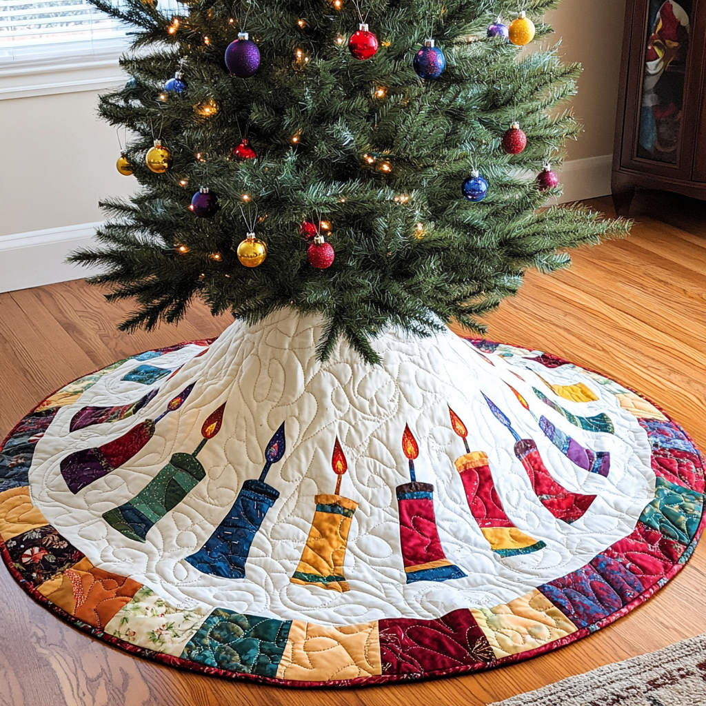 Candle DAI090924053 Quilted Tree Skirt