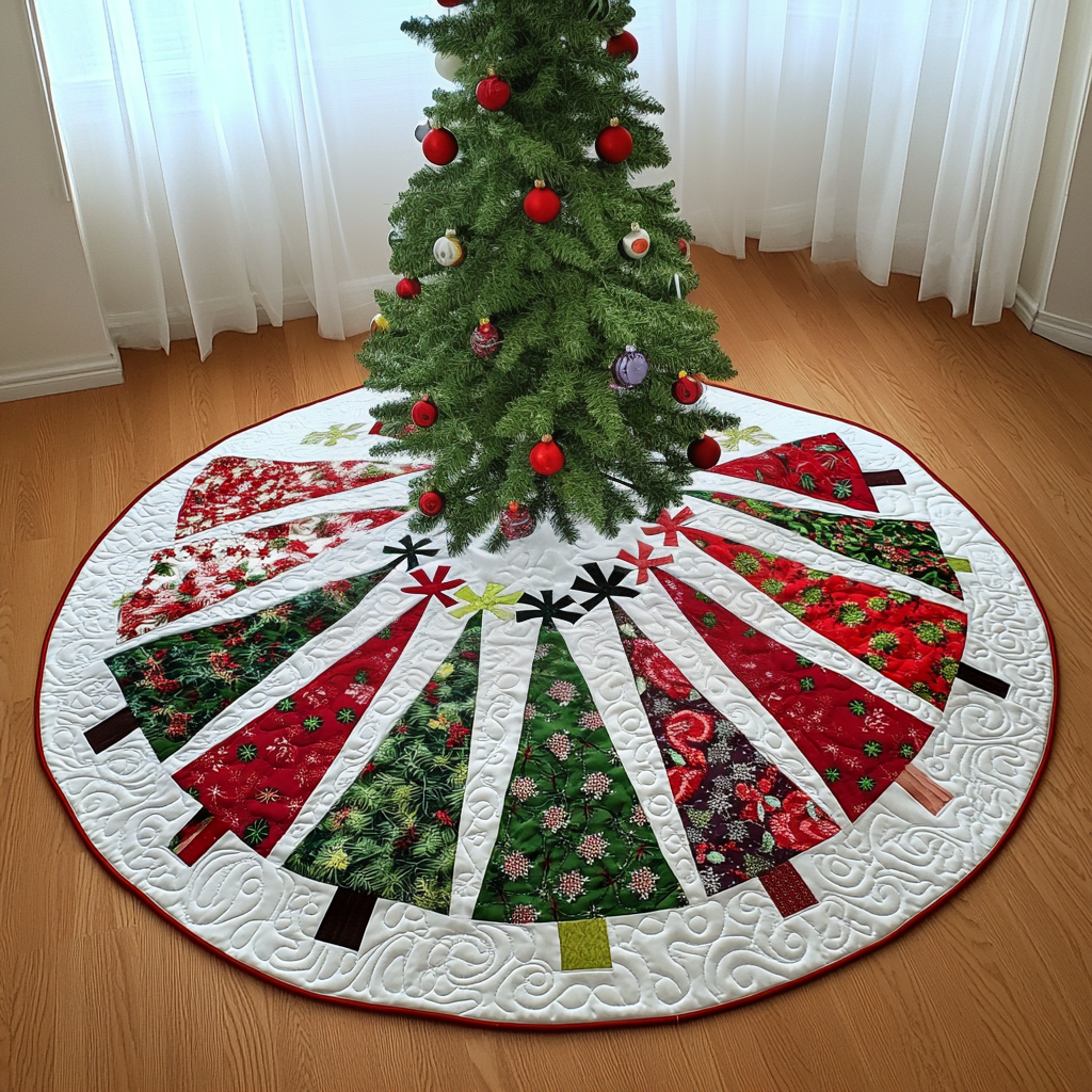 Christmas Tree DAI040924101 Quilted Tree Skirt