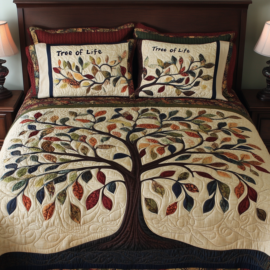 Tree Of Life TAI101224475 Quilt Bedding Set