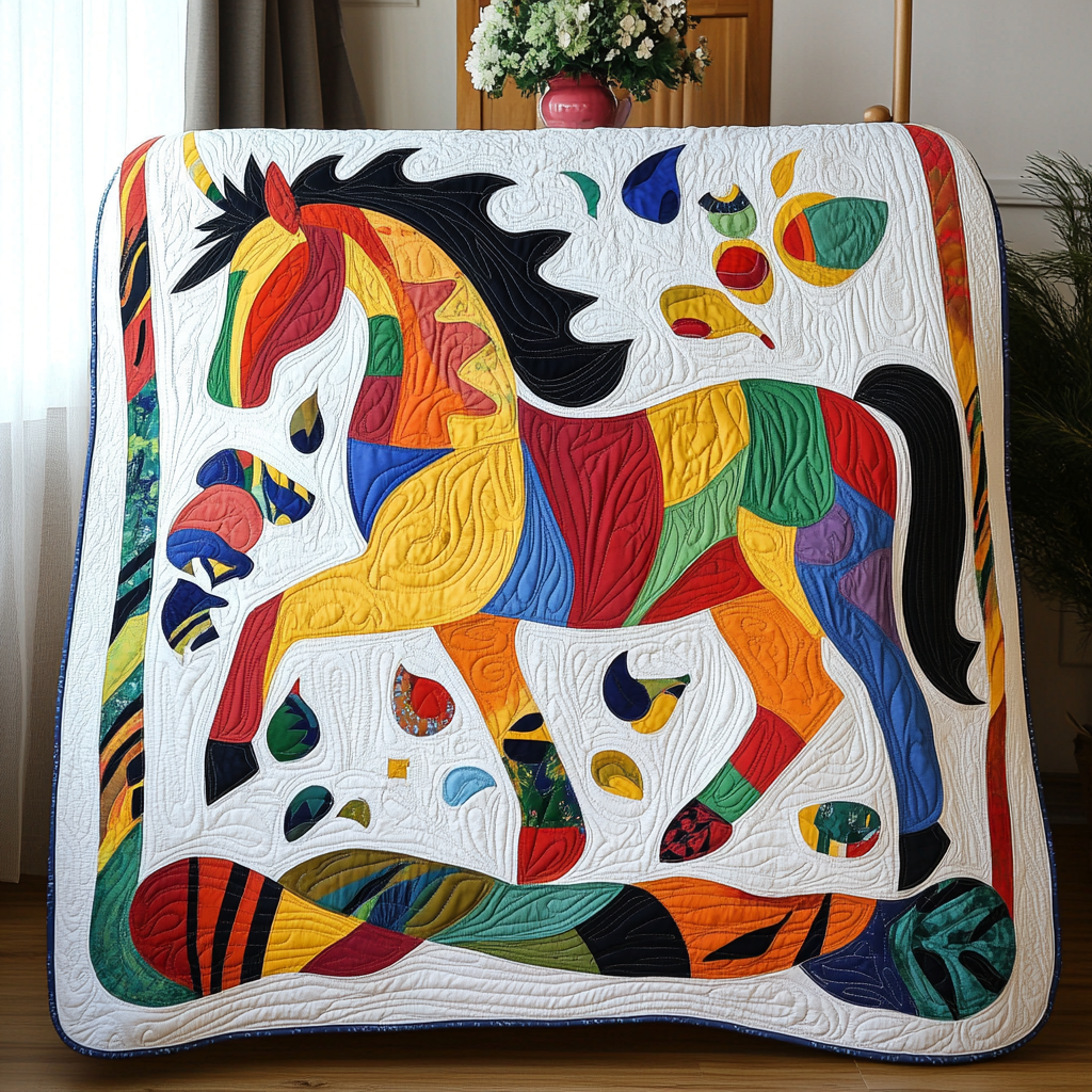 Horse DAI070824082 Quilt Blanket