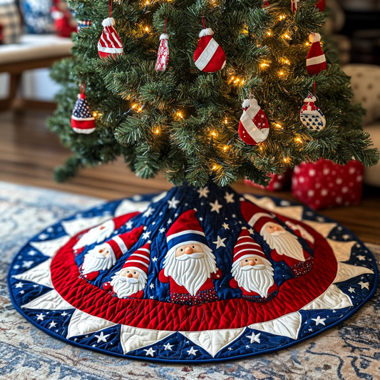 Patriotic Gnome DAI230924056 Quilted Tree Skirt