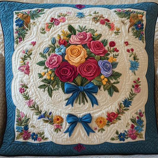 Flower Bouquet DAI110225271 Quilted Pillow Case