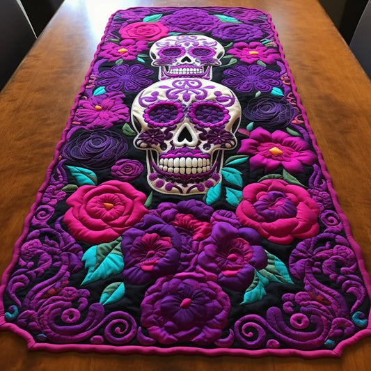 Day Of The Dead TAI260224313 Quilted Table Runner