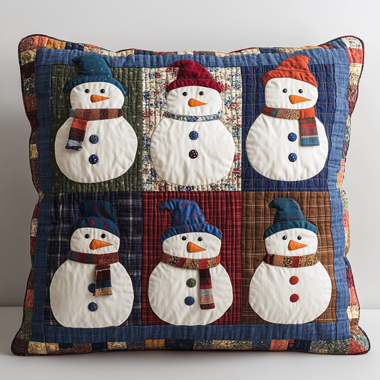 Snowman DAI230924197 Quilted Pillow Case