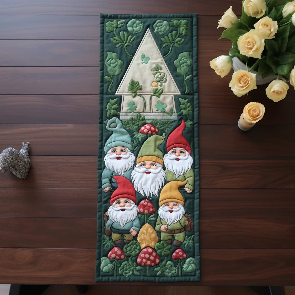 Gnome TAI280224054 Quilted Table Runner