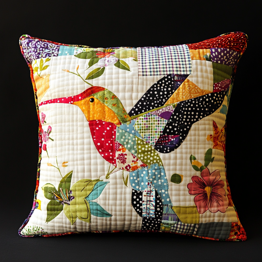 Hummingbird TAI130824289 Quilted Pillow Case