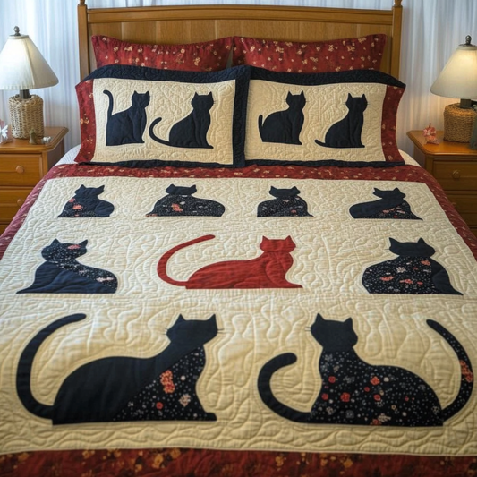 Cat DAI280824068 Quilt Bedding Set