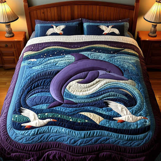 Dolphin DAI101224040 Quilt Bedding Set