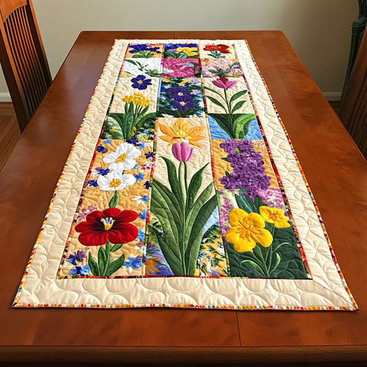 Flower Garden DAI040225450 Quilted Table Runner