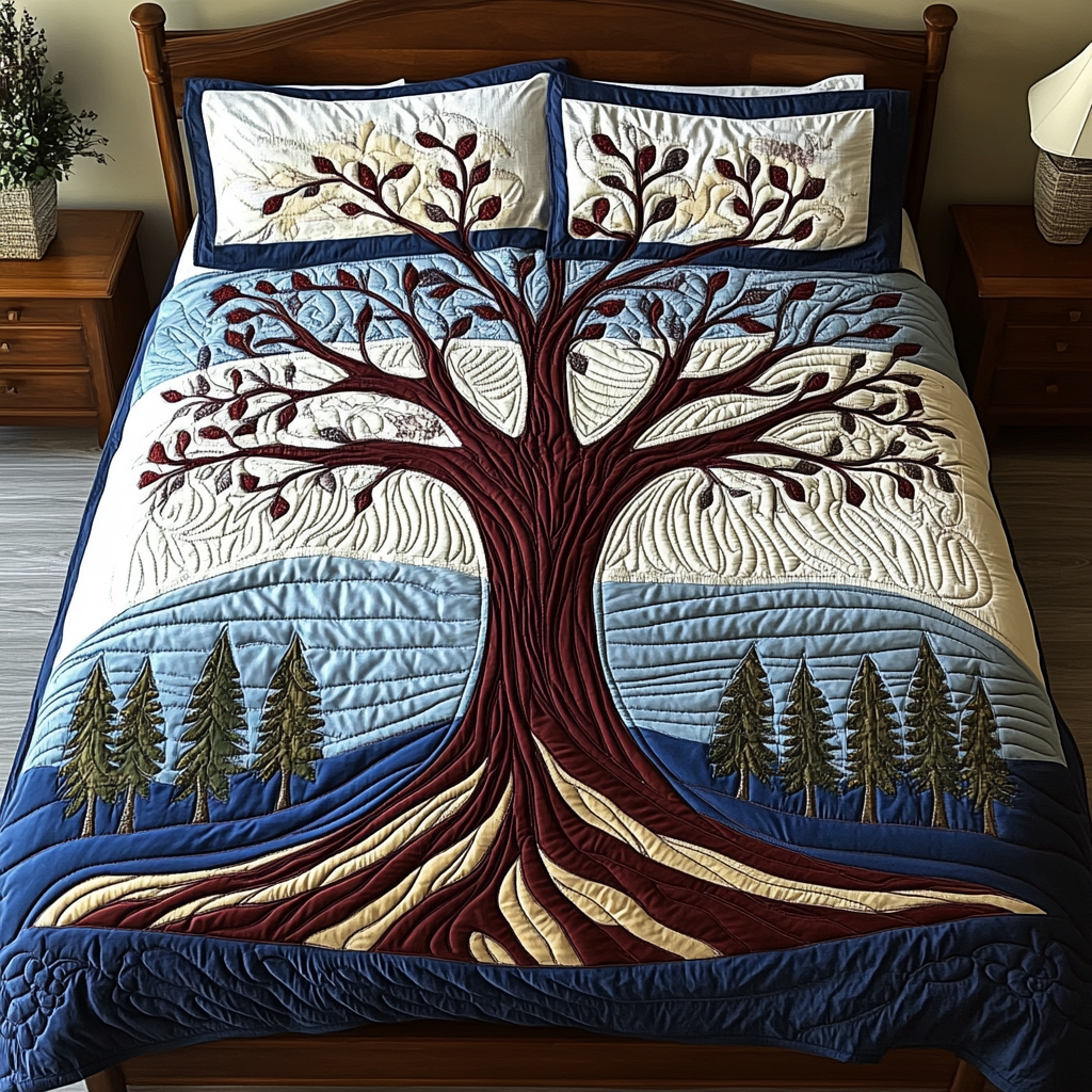 Tree Of Life TAI101224328 Quilt Bedding Set