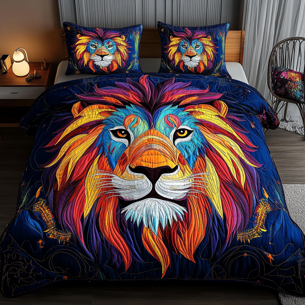 Lion DAI110225138 Quilt Bedding Set