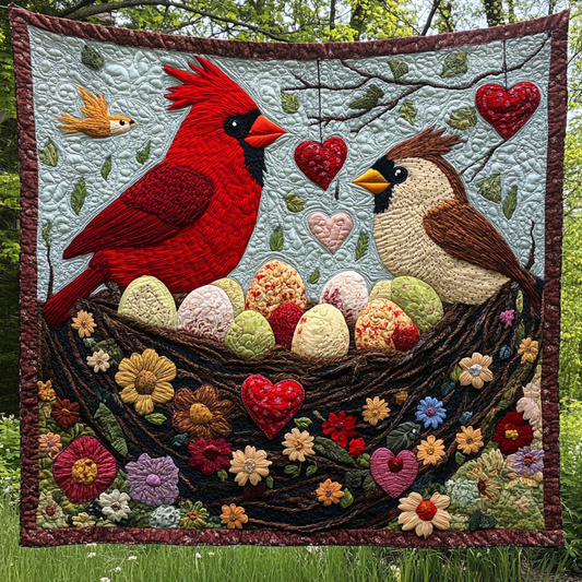 Valentine Cardinal DAI150125093 Quilt Blanket