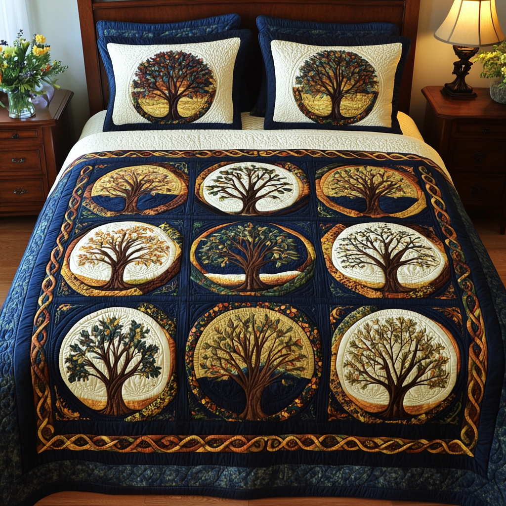 Tree Of Life TAI101224331 Quilt Bedding Set