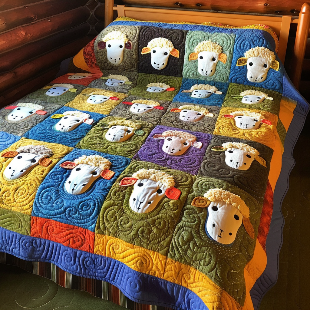 Sheep TAI040624001 Quilt Blanket