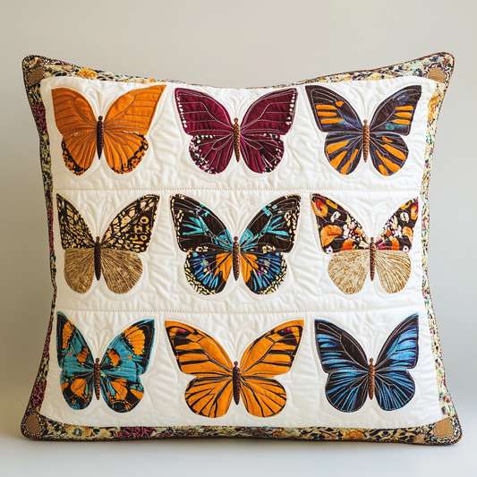 Butterfly TAI130824160 Quilted Pillow Case