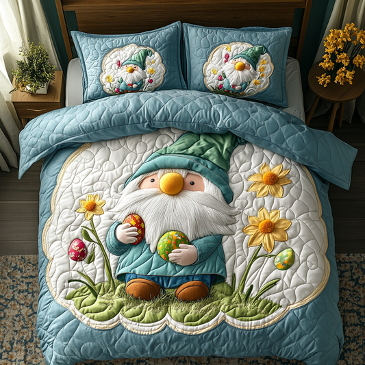 Easter Gnome DAI090125051 Quilt Bedding Set