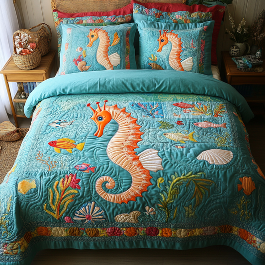 Seahorse DAI110225225 Quilt Bedding Set