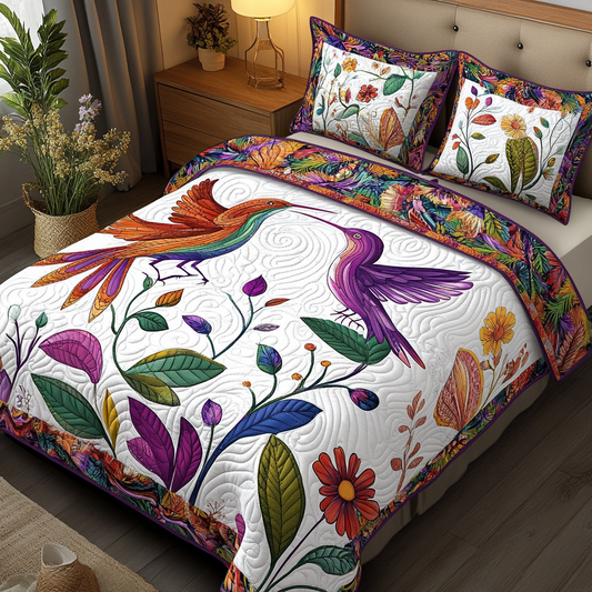 Hummingbird TAI141124062 Quilt Bedding Set