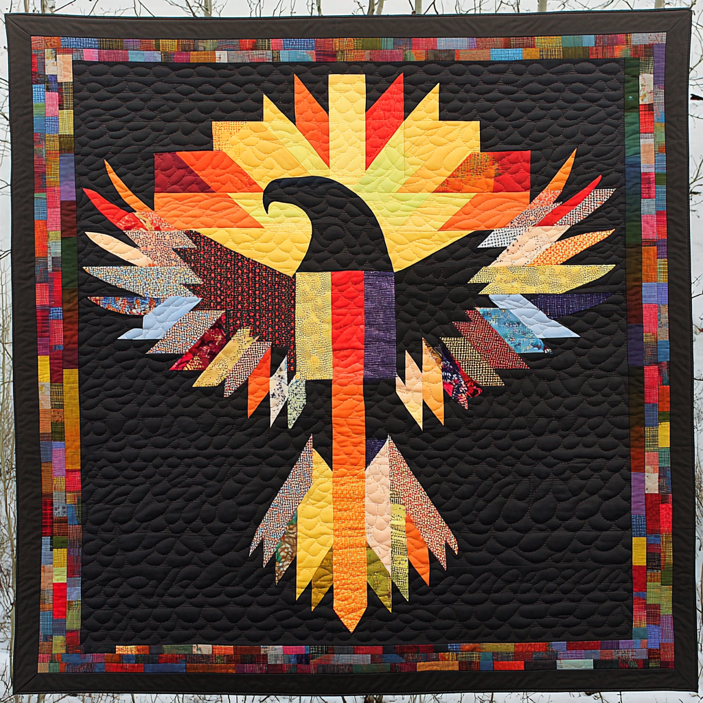 Native American Eagle DAI040924178 Quilt Blanket