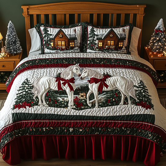 Christmas Horse TAI201124261 Quilt Bedding Set