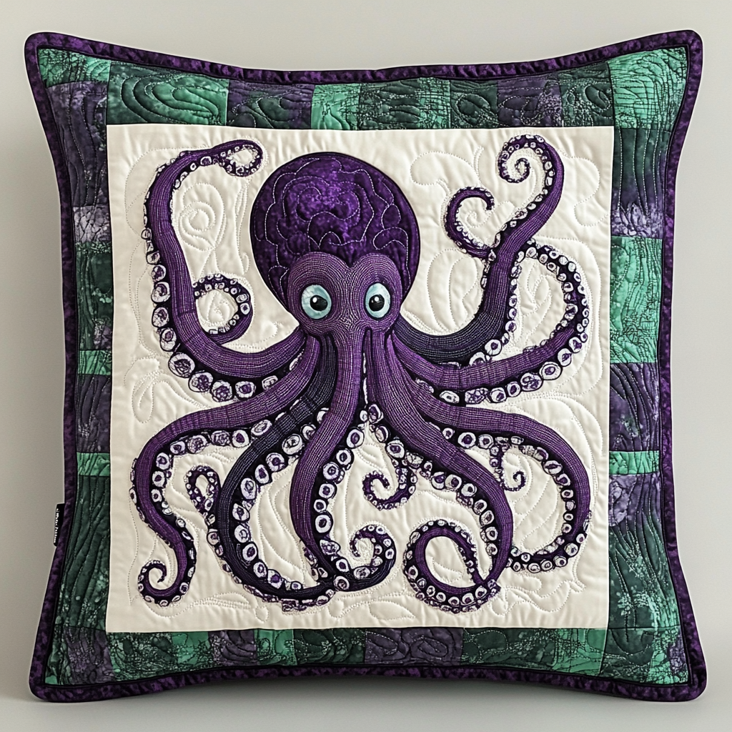 Octopus DAI230924186 Quilted Pillow Case