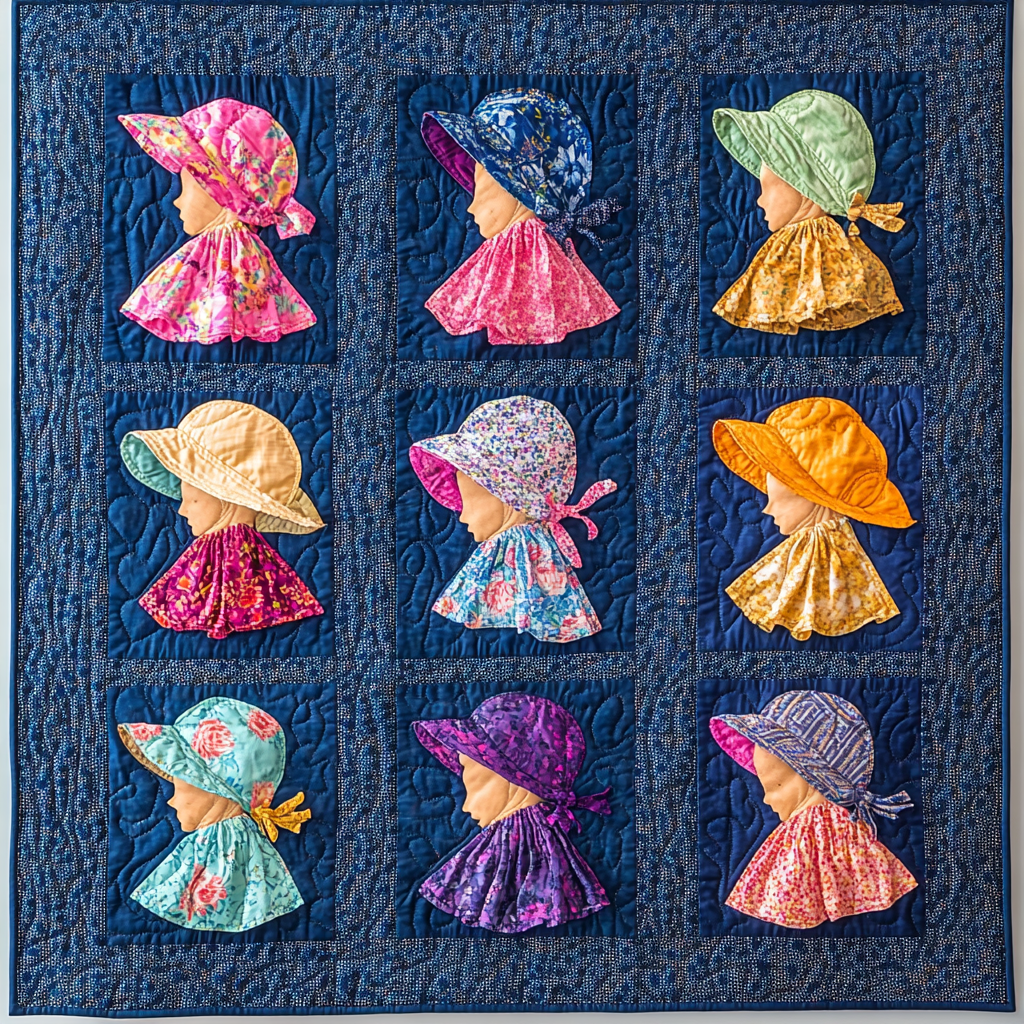 Sunbonnet Sue DAI040924245 Quilt Blanket