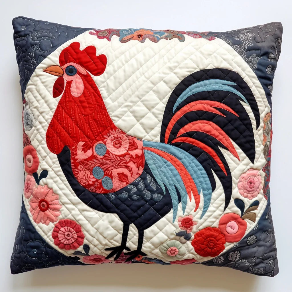 Chicken TAI060324135 Quilted Pillow Case