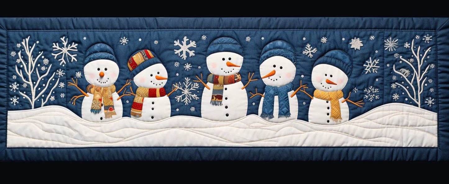 Christmas Snowman TAI280224019 Quilted Table Runner