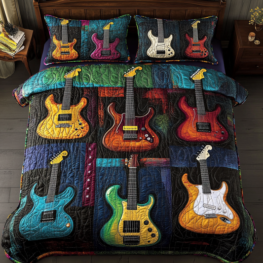 Guitar TAI181024278 Quilt Bedding Set