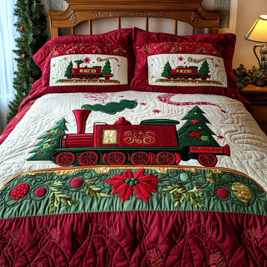 Christmas Train DAI141124577 Quilt Bedding Set