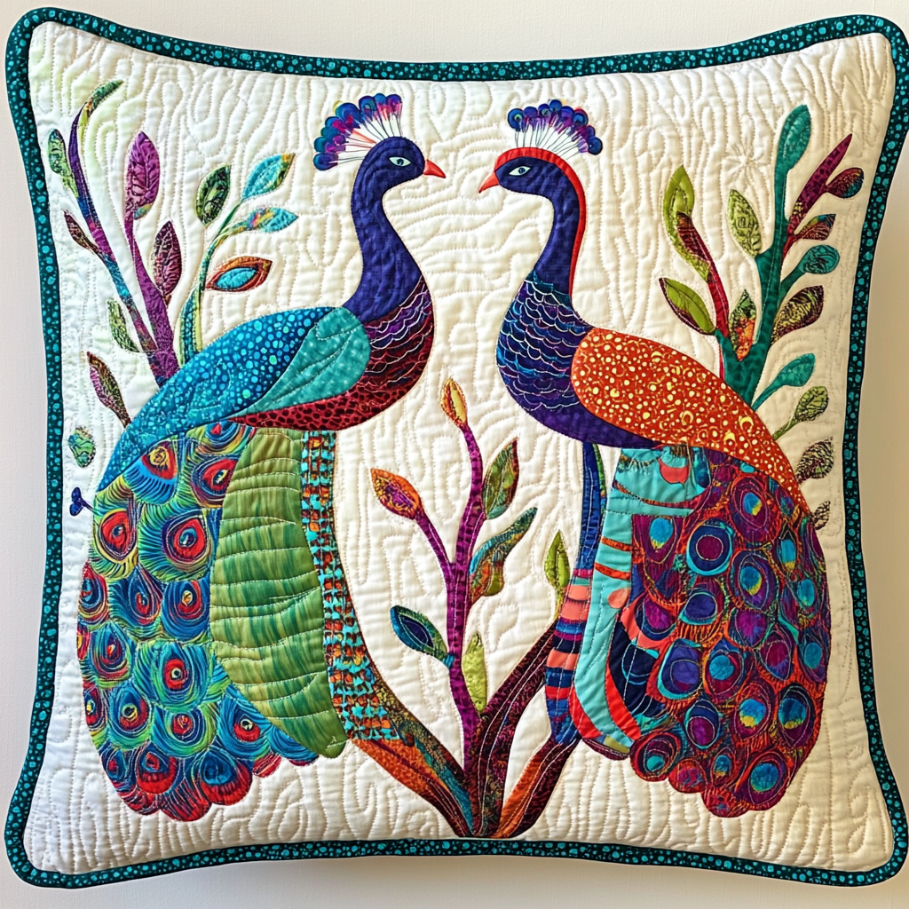 Peacock DAI230924149 Quilted Pillow Case