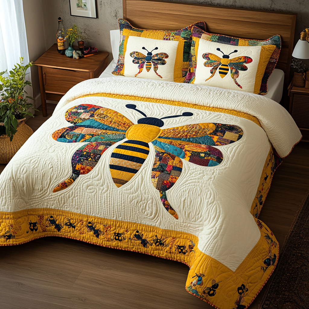 Bee DAI040924045 Quilt Bedding Set