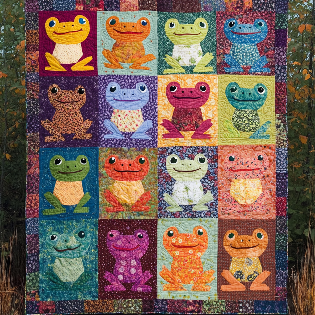 Frog DAI221024055 Quilt Blanket