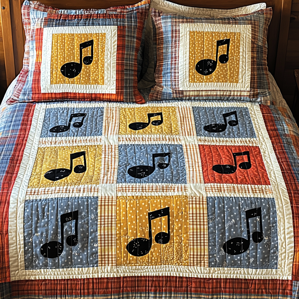 Music Note Quild Music Note DAI110225166 Quilt Bedding Set – Alpha Quilt